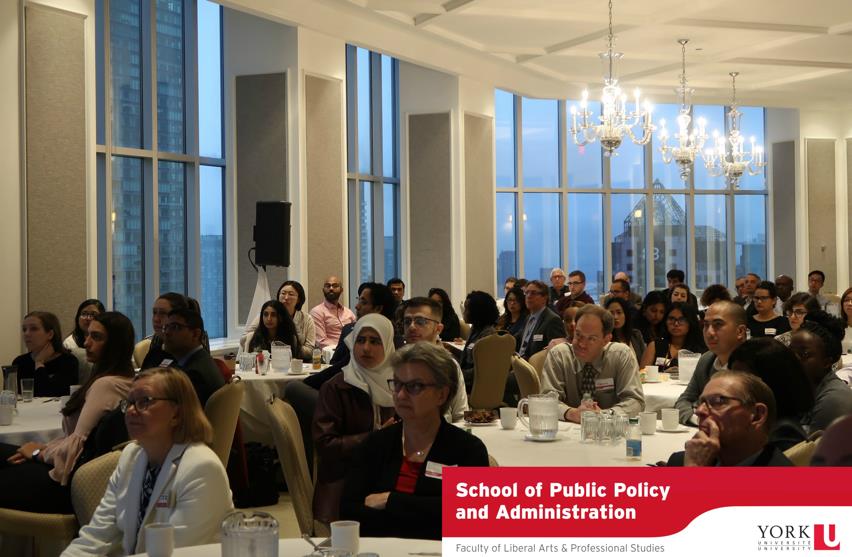 Faculty, students, alumni and special guests at the 2018 Ontario Public Service Breakfast hosted by the School of Public Policy and Administration.